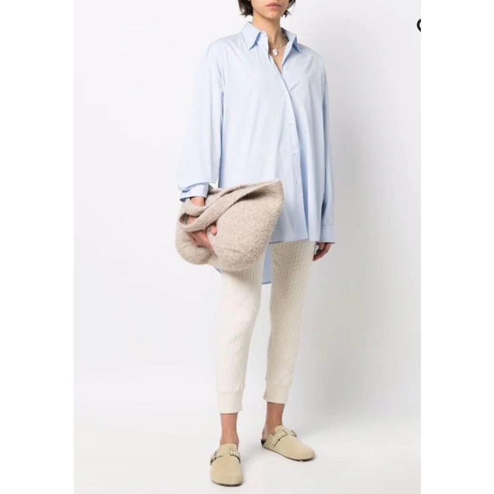 Ralph Lauren women’s pants Lisha ribbed-knit cropped trousers S cottage core